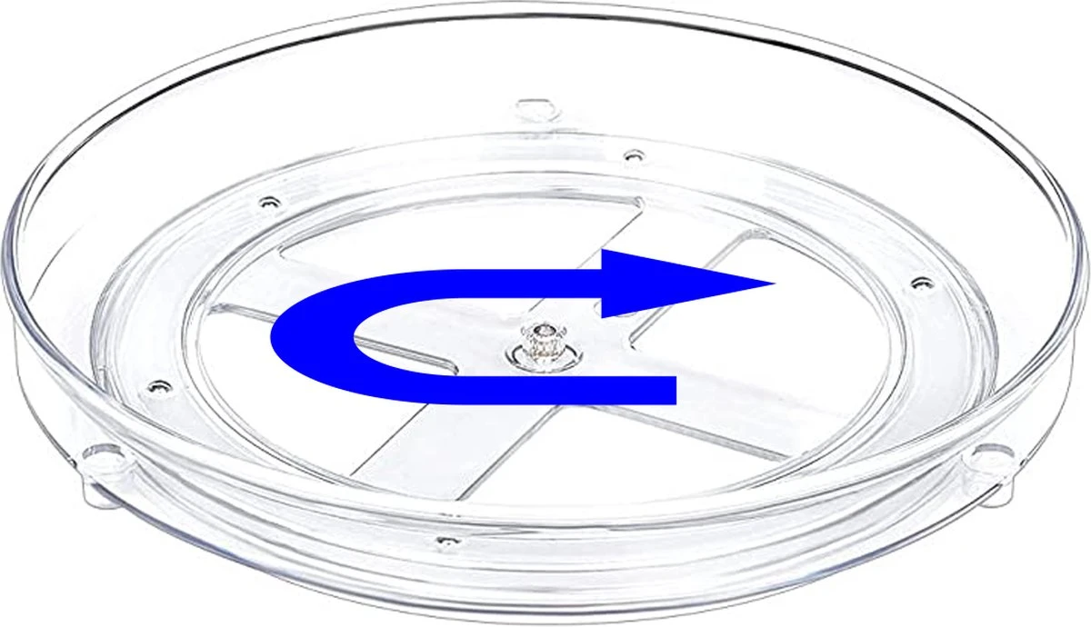 Merkloos Kruidenrek Draaibaar - Transparant - Diameter 23,5 Cm - Multifunctioneel Draaiplateau 7 Merkloos Kruidenrek Draaibaar - Transparant - Diameter 23,5 Cm - Multifunctioneel Draaiplateau - Afbeelding 5