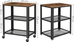 Vasagle Trolley - Keukenwagen - Bijzettafel - Bijzettafels 25 Vasagle Trolley - Keukenwagen - Bijzettafel - Bijzettafels -Thuisopslag 1200x692 2