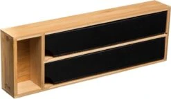 Merkloos Decopatent® Keuken Foliedispenser Voor 2 Rollen Folie - 1 Opbergvak - Keukenlade Folie Dispenser Voor Aluminium & Huishoudfolie