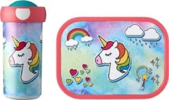 Mepal – Lunchset Campus (sb + Lb) – Schoolbeker En Broodtrommel Voor Kinderen – Unicorn – Bento Box - Lekvrij
