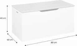 Alice's Garden Speelgoedkist TOBIAS - 80x40 Cm - Grenenhout - Naturel/Wit -Thuisopslag 1200x712 2