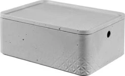 Curver Beton Opberbox + Deksel S - 3x8L - 3 Stuks - Lichtgrijs -Thuisopslag 1200x727 6