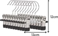 Eleganca Luxe Baby Broekhangers 10 Stuks – Multifunctionele Babykleerhangertjes – Laarzenhanger Met Knijpers – Knijperhangers – Accessoires Hanger – Antislip – Kledingkast Organizer – Ophangen Van Babybroekjes, Rokken En Laarzen – 13x12x1,8 Cm -Thuisopslag 1200x744 2