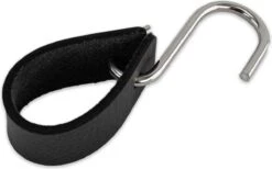 Brute Strength - Leren S-haak Hangers - Zwart - 2 Stuks - 12,5 X 2,5 Cm – Zwart Zilver – Leer - Handdoekhaakjes - Ophanghaken – Kapstokhaak -Thuisopslag 1200x748 1