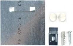 Ophangsysteem Voor Acrylglas Wanddecoratie - Aliminium Ophangplaat Van 7x7 Cm