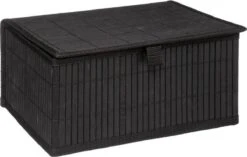 Five® Bamboe Mandjes 3-delig - Zwart - Nestbaar -Thuisopslag 1200x761 3