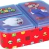 Mickey Mouse Super Mario Broodtrommel 3 Vakjes - 18x13 Cm - Brooddoos - Lunchbox