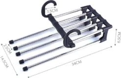 Merkloos ESSIBLE Kledingkast Organizer – Anti Slip - Ruimtebesparende Kledinghangers – Kleerhanger – Kledinghanger – Broekhanger – Functionele Hanger Kleerkast –Handige Kledinghangers -Thuisopslag 1200x775 3