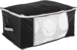 Opberghoes/beschermhoes Voor Dekbedden/kussens Zwart/grijs 60 X 45 X 30 Cm - Dekbedhoes - Opslaghoes