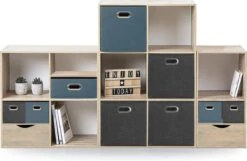 5Five Opbergmand - 4x - 29 Liter - Smaragdgroen - Linnen - 31 X 31 X 31 Cm -Thuisopslag 1200x780 3