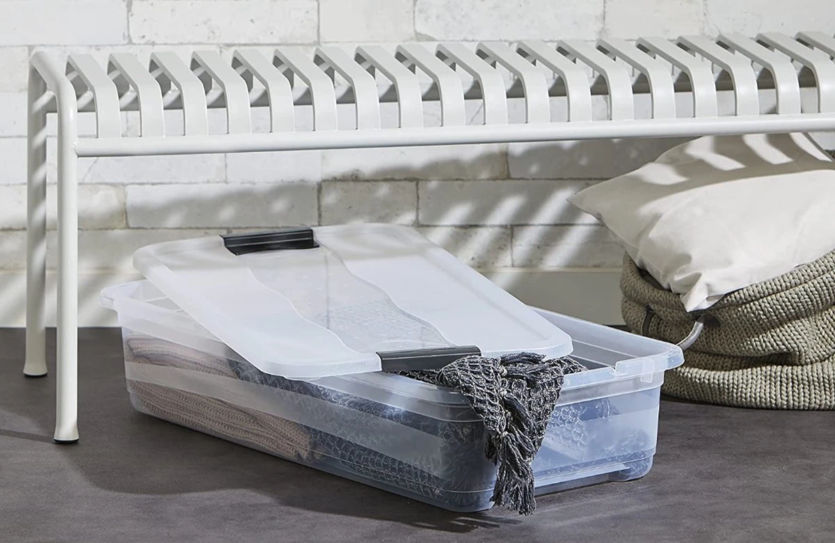 Opbergbox 52L - 3 Stuks - 59x39x34cm - Opslagbak Voor O.a. Kleding, Kerstspullen, Schoenen - Opslagbox – Kunststof Opbergboxen 5 Opbergbox 52L - 3 Stuks - 59x39x34cm - Opslagbak Voor O.a. Kleding, Kerstspullen, Schoenen - Opslagbox – Kunststof Opbergboxen - Afbeelding 3