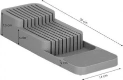 Springos Messenorganiser | Bestekbak | 39 X 14 X 7.5 Cm | Grijs -Thuisopslag 1200x784 3