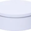 Merkloos Wit Rond Koekblik Opbergblik/bewaarblik 18 Cm - Witte Voorraadblikken/koekblikken - Snoeptrommels/koektrommels -Thuisopslag 1200x787