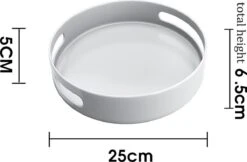 AlShiha® Organizer - Draaiplateau - Wit - Aanrecht Organizer- Badkamer Organizer - Aanrecht Organiser - Opbergrek - Make Up Organizer - Kruidenrek - Kast Organizer - Kruidenrek - Keukenkast - Keuken Organizers -Thuisopslag 1200x788