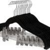 Set Van 12 Broekhangers Of Rokhangers - Fluweel Met Brug En Clips - Pak Hanger, Dunne Kledinghangers, Antislip Kapstokken - 360° Draaibare Haak - Voor Hemden, Jassen & Mantels - Zwart 1 Set Van 12 Broekhangers Of Rokhangers - Fluweel Met Brug En Clips - Pak Hanger, Dunne Kledinghangers, Antislip Kapstokken - 360° Draaibare Haak - Voor Hemden, Jassen & Mantels - Zwart -Thuisopslag 1200x794 5