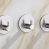 *** 3 Zelfklevende Handdoekhaakjes - Set Van 3 - Zilver Kleurig - Badkamer,Toilet Of Keuken - Handdoekhaakjes Zelfklevend - Van Heble® |*** -Thuisopslag 1200x798 30
