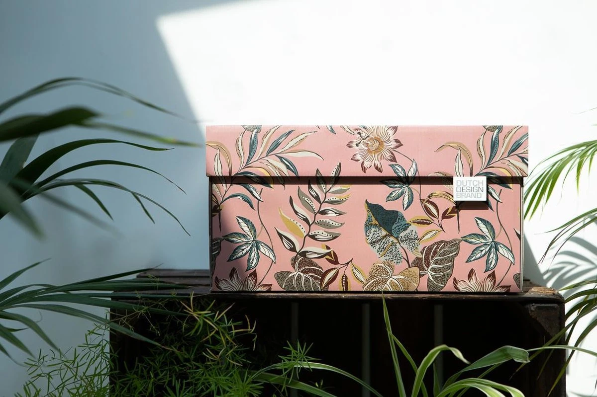 Dutch Design Brand - Dutch Design Storage Box - Opbergdoos - Opbergbox - Bewaardoos - Bloemen - Floral Garden 4 Dutch Design Brand - Dutch Design Storage Box - Opbergdoos - Opbergbox - Bewaardoos - Bloemen - Floral Garden - Afbeelding 2