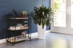 LIFA LIVING Industriële Bakkerskast - Serveerwagen Op Wielen - Opbergkast - Zwart - Metaal & Hout - 80 X 41 X 93 Cm -Thuisopslag 1200x799 68