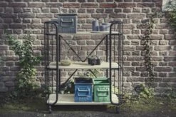 LIFA LIVING Industriële Bakkerskast - Serveerwagen Op Wielen - Opbergkast - Zwart - Metaal & Hout - 80 X 41 X 93 Cm -Thuisopslag 1200x799 70