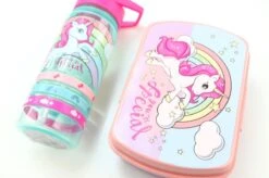Unicorn Broodtrommel + PET Drinkfles Lichtblauw | Eenhoorn Lunchbox Set Voor Meisjes LS22 -Thuisopslag 1200x799 9
