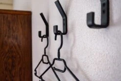 Marcellis - Ophang Haak - Luxe Industriële Kapstok Haak - Hoed Jas Haak - 1 Stuks - Mat Zwart - Metaal - Incl. Bevestigingsmateriaal -Thuisopslag 1200x800 96