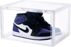 ShoeBlockX - SneakerBox - Schoenenopberger - Stapelbaar - Transparant Sideways (met Deurtje En Magneetjes) -Thuisopslag 1200x802 6