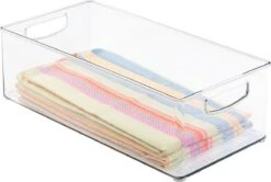 IDesign Opbergbakje L (20,5 X 40,5 X 12,5 Cm) - Opbergbakje L - Stapelbaar -Thuisopslag 1200x806 3