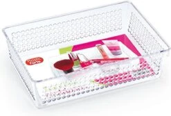 Forte Plastics Opberg Bakje/mandje/organizer - 24 X 16 Cm Transparant