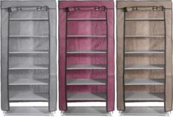 6 Layer Shoe Rack Shelf Organizer Cloth Cabinet Living Room Furniture Large Capacity Storage Steel Pipe Non-woven Curtain Containers Holder -Thuisopslag 1200x812 3