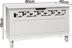 Casaria Opbergkist – Met Afsluitbare Deksel - 80x40x48 Cm Wit 18 Casaria Opbergkist – Met Afsluitbare Deksel - 80x40x48 Cm Wit -Thuisopslag 1200x813 7