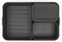 Brabantia Make & Take Bento Lunchbox Incl Bentobox - Large - Kunststof - Dark Grey -Thuisopslag 1200x820