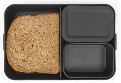 Brabantia Make & Take Bento Lunchbox Incl Bentobox - Large - Kunststof - Dark Grey -Thuisopslag 1200x821 2