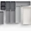 De Millennials Duurzame 10-delige Modulaire Lade Organizer (10 Bakken) - Bestekbak Ladeverdeler Ladebak Organiser Lade Inzet Bak Opbergbak Houder Verdeling Bureau/Keukenklade/Keuken/Badkamer - Inzetbak Opbergbakken Voor Opbergen Van Bestek