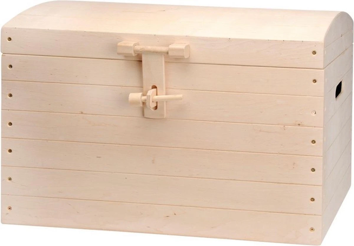 Houten Schatkist 63cm 9 Houten Schatkist 63cm - Afbeelding 7