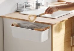 Melili Keukenkastorganizer - Schuiflade Keukenkast -Schuifkast - Ladekast - Keuken Organizer - Schuifkast Mand - Organizer Lade - Keukenhulpjes - 2 Stuk -wit -Thuisopslag 1200x837 1