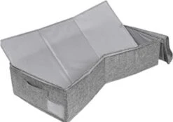 Bed Organizer Met Verharde Bodem - 2 Stuks - Ruime Opbergzakken Voor Kleding En Dekbedden - Grijs - Opbergtassen Voor Onder Je Bed -Thuisopslag 1200x847 5