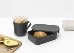 Brabantia Make & Take Lunchset - 2-delig - Kunststof - Dark Grey -Thuisopslag 1200x858 1