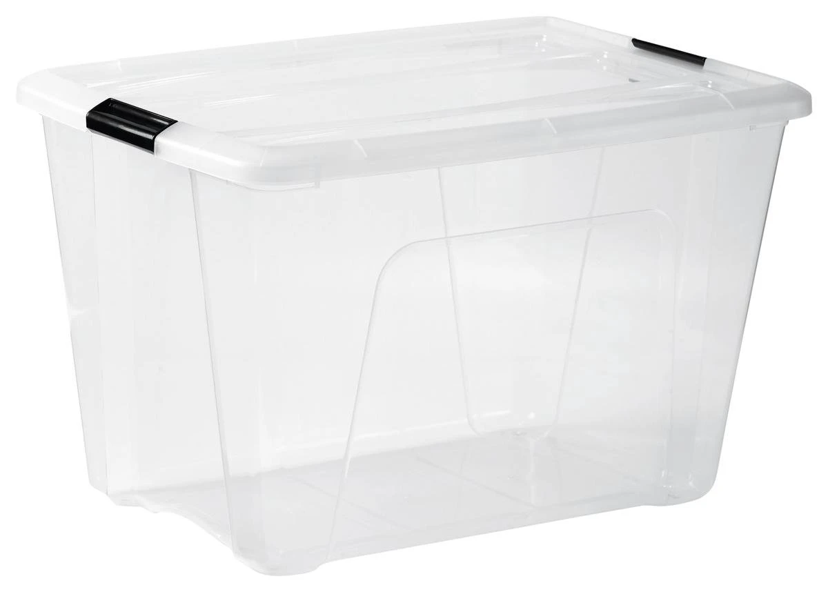 IRIS Topbox Opbergbox - 60L - 4 Stuks - Transparant/Zwart 9 IRIS Topbox Opbergbox - 60L - 4 Stuks - Transparant/Zwart - Afbeelding 7