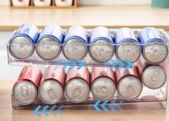 Blikjes Dispenser Voor Koelkast Organisatie - Blikjes Organizer - Blikjeshouder Voor Koelkast - Keukenbakjes - Blikjesrek - Handig Voor Thuis En Op Reis -Thuisopslag 1200x860 25