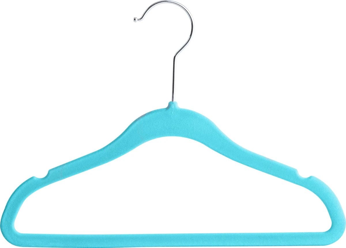 ACAZA 20 Stuks Kinder Kledinghangers Met Fluwelen Bekleding - Kapstokken Voor Peuters Of Kleuters - Blauw 7 ACAZA 20 Stuks Kinder Kledinghangers Met Fluwelen Bekleding - Kapstokken Voor Peuters Of Kleuters - Blauw - Afbeelding 5