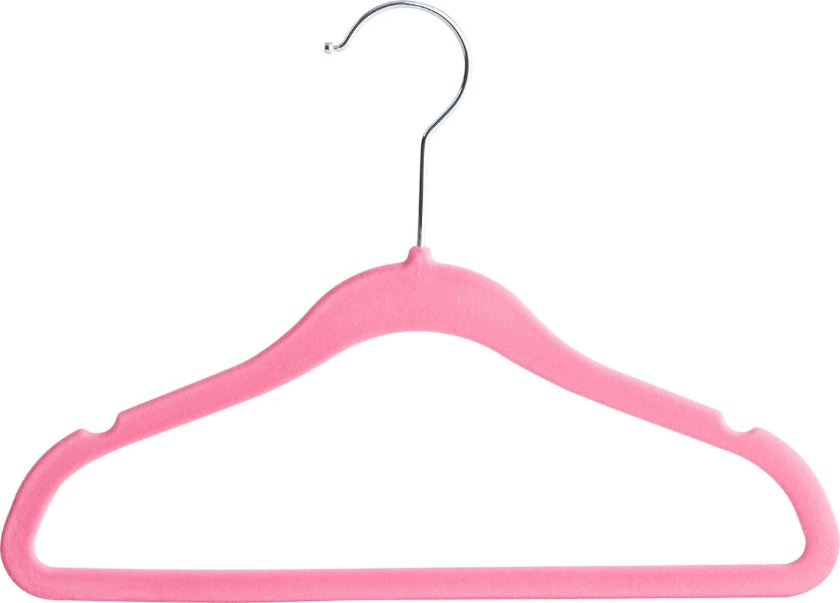 ACAZA 20 Stuks Kinder Kledinghangers Met Fluwelen Bekleding - Kledinghangers Voor Kindjes Of Babies - Roze 8 ACAZA 20 Stuks Kinder Kledinghangers Met Fluwelen Bekleding - Kledinghangers Voor Kindjes Of Babies - Roze - Afbeelding 6