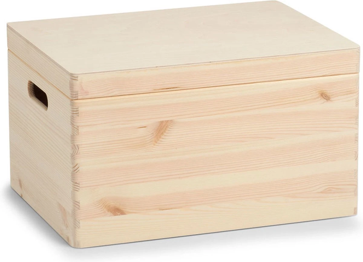 Zeller Present Houten Kist 40x30x23 Cm Met Deksel - Medium - Hoog - Met Deksel & Duurzaam 9 Zeller Present Houten Kist 40x30x23 Cm Met Deksel - Medium - Hoog - Met Deksel & Duurzaam - Afbeelding 7
