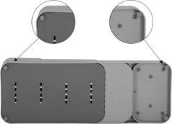 Springos Messenorganiser | Bestekbak | 39 X 14 X 7.5 Cm | Grijs -Thuisopslag 1200x867 7