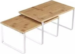 SensaHome Keuken Organizer - Bureau Organizer - Aanrecht Organizer - Keukenrek/Kruidenrek/Badkamer Organizer - Set Van 2 - Wit -Thuisopslag 1200x868 7