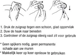 2x PD® - Zuignap Met Haak 3KG - Ophanghaken - Ophanghaakjes Zelfklevend - Haak Met Zuignap - Haak Zonder Te Boren - Zwart -Thuisopslag 1200x870 6
