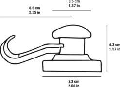 Grote Sterke Magnetische Haken - Neodymium Krachtige Haak Magneet - Voor Koelkast, Verwarming, Garage, Whiteboards - Tot 2,5 Kg - Set Van 2 -Thuisopslag 1200x876 15