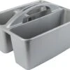Grijze Opbergbox/opbergdoos Mand Met Handvat 6 Liter Kunststof - 31 X 26,5 X 18 Cm - Opbergbakken Voor Schoonmaakspullen -Thuisopslag 1200x876 17