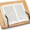 Navaris Houten Boekenstandaard En Tablethouder - 33 X 24 Cm - 2 Verstelbare Paginaklemmen - Bruin -Thuisopslag 1200x881 4