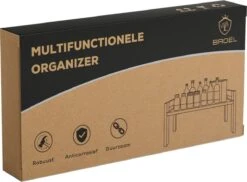 BROËL™ Organizer - Bureau Organizer - Aanrecht Organiser - Keukenrek - Kruidenrek - Keuken Organizers - Kast Organizer - Gootsteenkast Organizer - Badkamer Organizer - Zwart – Metaal – Robuust -Thuisopslag 1200x882 5