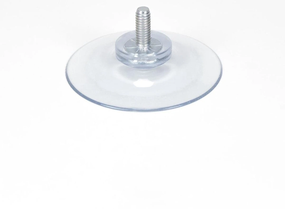 5 Stuks - 40mm Zuignap Met Schroefdraad - Transparant - Zwarte Kartelmoer 4 5 Stuks - 40mm Zuignap Met Schroefdraad - Transparant - Zwarte Kartelmoer - Afbeelding 2